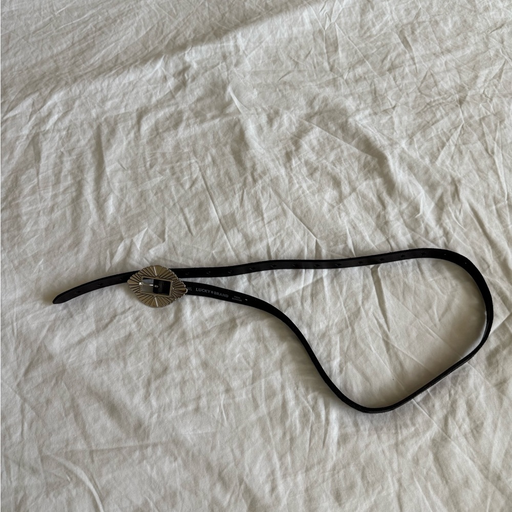 Lucky Brand Skinny Western Buckle Belt